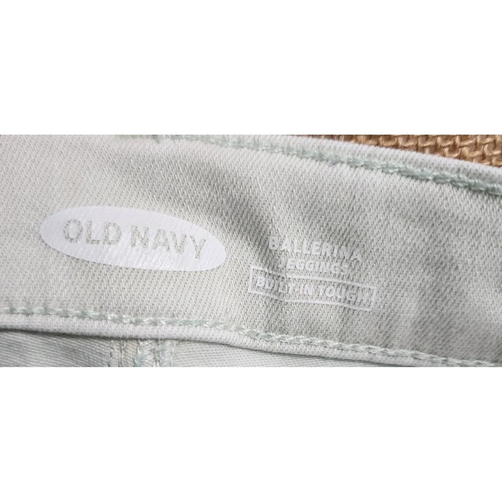 Old Navy Girls Ballerina Jeggings Sage Green Built-In Tough Skinny Jeans Size 14